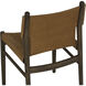 Argus Nubuck Caramel Leather Dining Chair